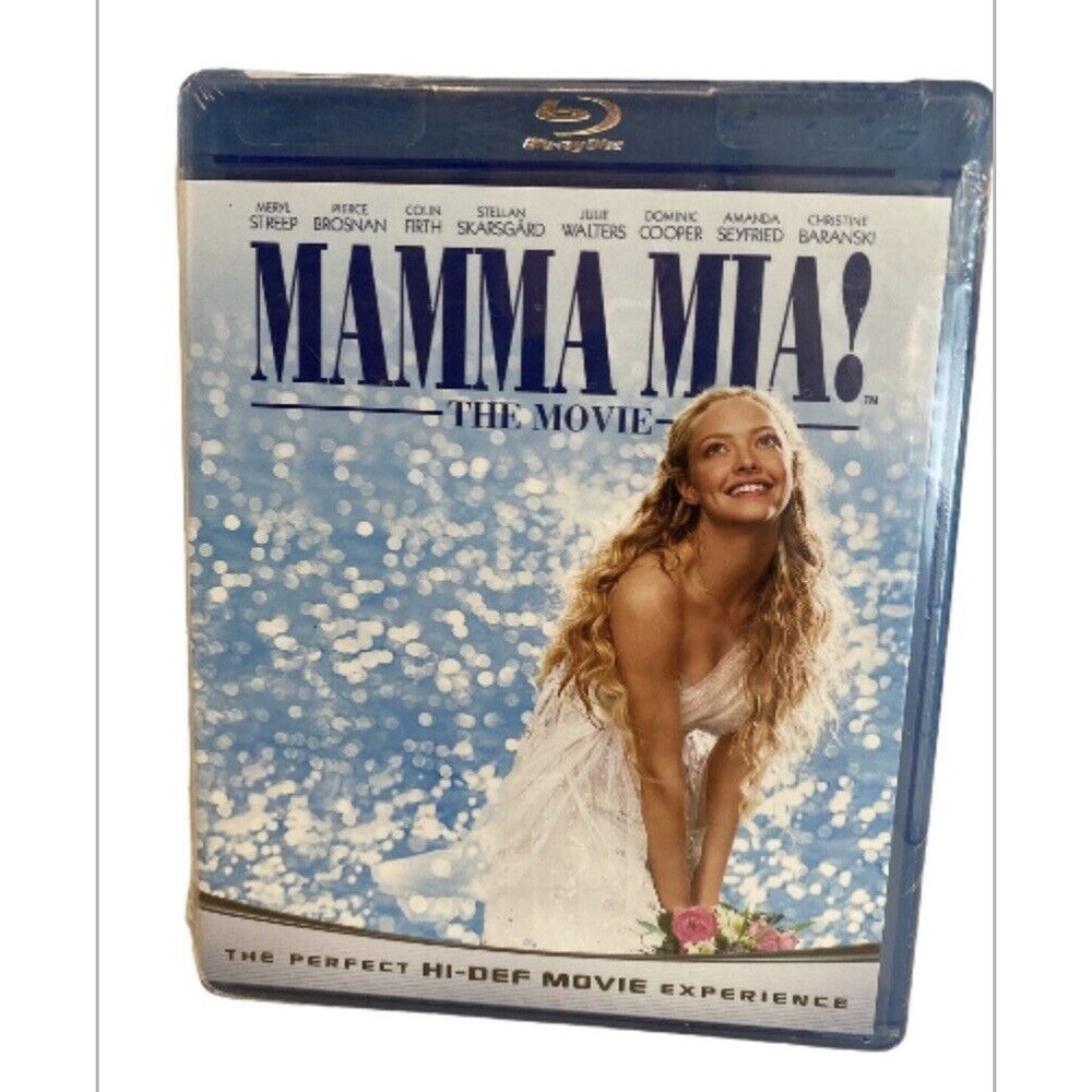 Mamma Mia! The Movie DVD Blu-ray NEW Musical ABBA Meryl Streep PG-13 ROM-Com